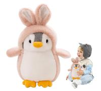 Bcuuozeeing Peluche Pinguino, Poupée Pingouin en Peluche, Simpatico e Morbido Pinguino Peluche per Ragazza, Pinguino di peluche, Giocattoli Pinguino Peluche, Regalo di Natale Ideale (Coniglio)
