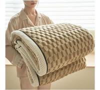 BCVPGF Coperta Multifunzionale Peluche della Tartaruga Dorata, Coperta Reversibile Spessa Vello Corallo, Invernale, Accogliente, Coperta Morbida Lancio per Divano, Divano, Scommessa,Brown-180 * 200cm