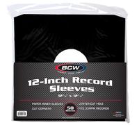 BCW 12 Inch Vinyl Record Paper Inner Sleeves - Angle Cut Corners - Black Pack