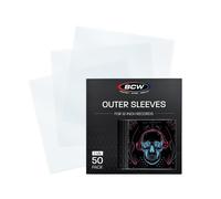 BCW Vinyl Record Sleeves 12 Inch 50 ct Clear Polypropylene Vinyl Outer Sleeves