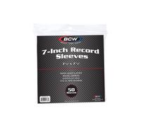 BCW White Paper 7 in Record Round Corner Inner Sleeve - 50 ct
