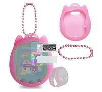 BCWEGION Custodia in silicone di ricambio per Tamagotchi Uni, pellicola protettiva per Tamagotchi Uni Band accessori per animali domestici (custodia in silicone rosa e pellicola protettiva)