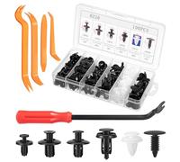 Bczhieulw Set di 105 Clip per Auto - 6 tipi diversi di clip del pannello della porta e clip in plastica per la guarnizione del paraurti universale