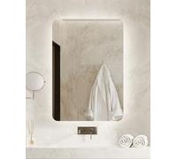 BD ART Luna - Specchio da bagno con illuminazione a LED, rettangolare, 80 x 60 cm, luce di colore neutro 4200 K, IP44