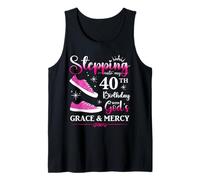 BD - BD da Donna con Scritta in Inglese 40th Birthday 40 Years Old Funny Bday Queen Canotta