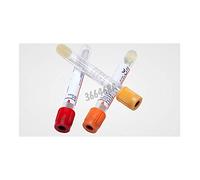 BD Medical 366468 SST II Vacutainer PET tubo con attivatore di coagulazione e separatore di plasma, tappo rosso, etichetta per carta, 16 mm di diametro, 100 mm di lunghezza, 8,5 ml, confezione da 100