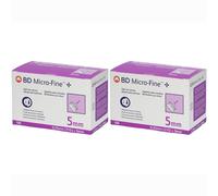 BD Micro-Fine™+ Aghi per Penna 0,25 mm 31G x 5 mm 2x100 pz Ago per ini