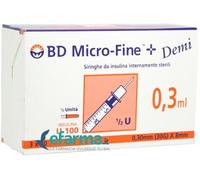 Bd micro-fine BD Siringa Per Insulina 0,3ml Demi 30g 30 Pezzi