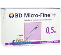 Bd micro-fine BD Siringa Per Insulina 0,5 30g 8 mm 30 Pezzi