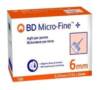 BD MICROFINE AGO G31 6MM 100PZ