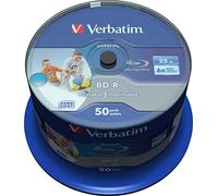 BD-R Blu Ray 25GB Verbatim PRINTABLE stampabili 50 pezzi