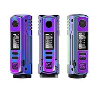 BD Vape Rayden 100 Box Mod 100 W Vape (Arcobaleno) Modalità Power/Bypass | Schermo da 0,96'' 5 temi interfaccia utente | Cursore di blocco | Batteria 18650/21700 [Esclusa] Originale - No Nicotine