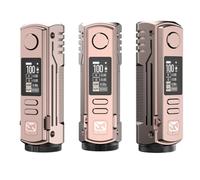 BD Vape Rayden 100 Mod 5-100 W Box Vape (Oro rosa) Schermo da 0,96'' 5 temi interfaccia utente | Cursore di blocco | Modalità Power/Bypass | Batteria 18650/21700 [Esclusa] Originale - No Nicotine