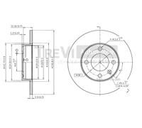 BD1001 Disco freno Trevi Automotive