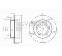 BD1014 Disco freno Trevi Automotive
