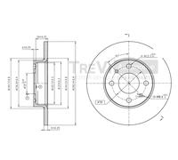 BD1015 Disco freno Trevi Automotive