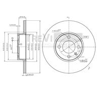 BD1018 Disco freno Trevi Automotive
