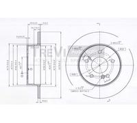 BD1019 Disco freno Trevi Automotive