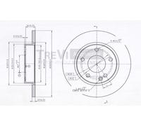 BD1033 Disco freno Trevi Automotive