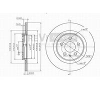 BD1038 Disco freno Trevi Automotive