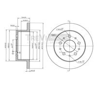 BD1039 Disco freno Trevi Automotive