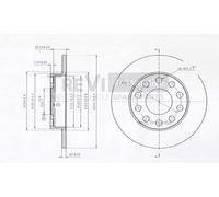 BD1050 Disco freno Trevi Automotive