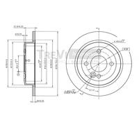 BD1052 Disco freno Trevi Automotive