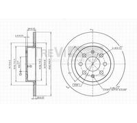 BD1055 Disco freno Trevi Automotive