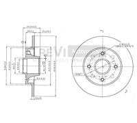 BD1058 Disco freno Trevi Automotive