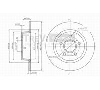 BD1075 Disco freno Trevi Automotive