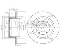 BD1077 Disco freno Trevi Automotive