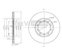 BD1078 Disco freno Trevi Automotive