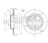 BD1087 Disco freno Trevi Automotive