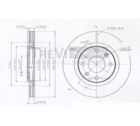 BD1096 Disco freno Trevi Automotive