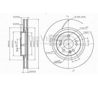 BD1121 Disco freno Trevi Automotive