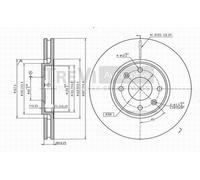 BD1131 Disco freno Trevi Automotive