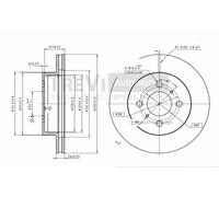 BD1140 Disco freno Trevi Automotive