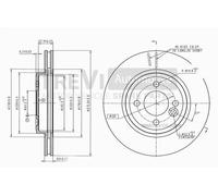 BD1146 Disco freno Trevi Automotive