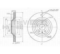 BD1153 Disco freno Trevi Automotive