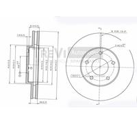 BD1179 Disco freno Trevi Automotive