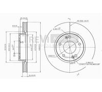 BD1191 Disco freno Trevi Automotive