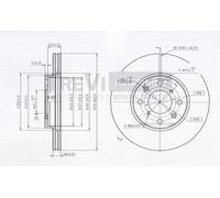 BD1218 Disco freno Trevi Automotive