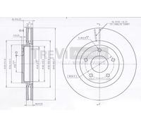 BD1233 Disco freno Trevi Automotive