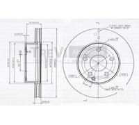 BD1238 Disco freno Trevi Automotive