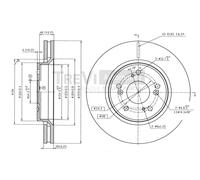 BD1242 Disco freno Trevi Automotive