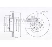 BD1243 Disco freno Trevi Automotive