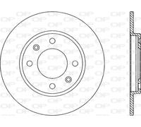 BDA1115.10 OPEN PARTS Disco freno per CITROËN,PEUGEOT