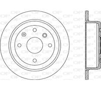 BDA2025.10 OPEN PARTS Disco freno per CHEVROLET,DAEWOO,SUZUKI