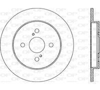 BDA2293.10 OPEN PARTS Disco freno per ASTON MARTIN,DAIHATSU,TOYOTA