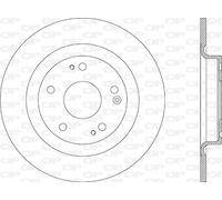 BDA2872.10 OPEN PARTS Disco freno per HONDA